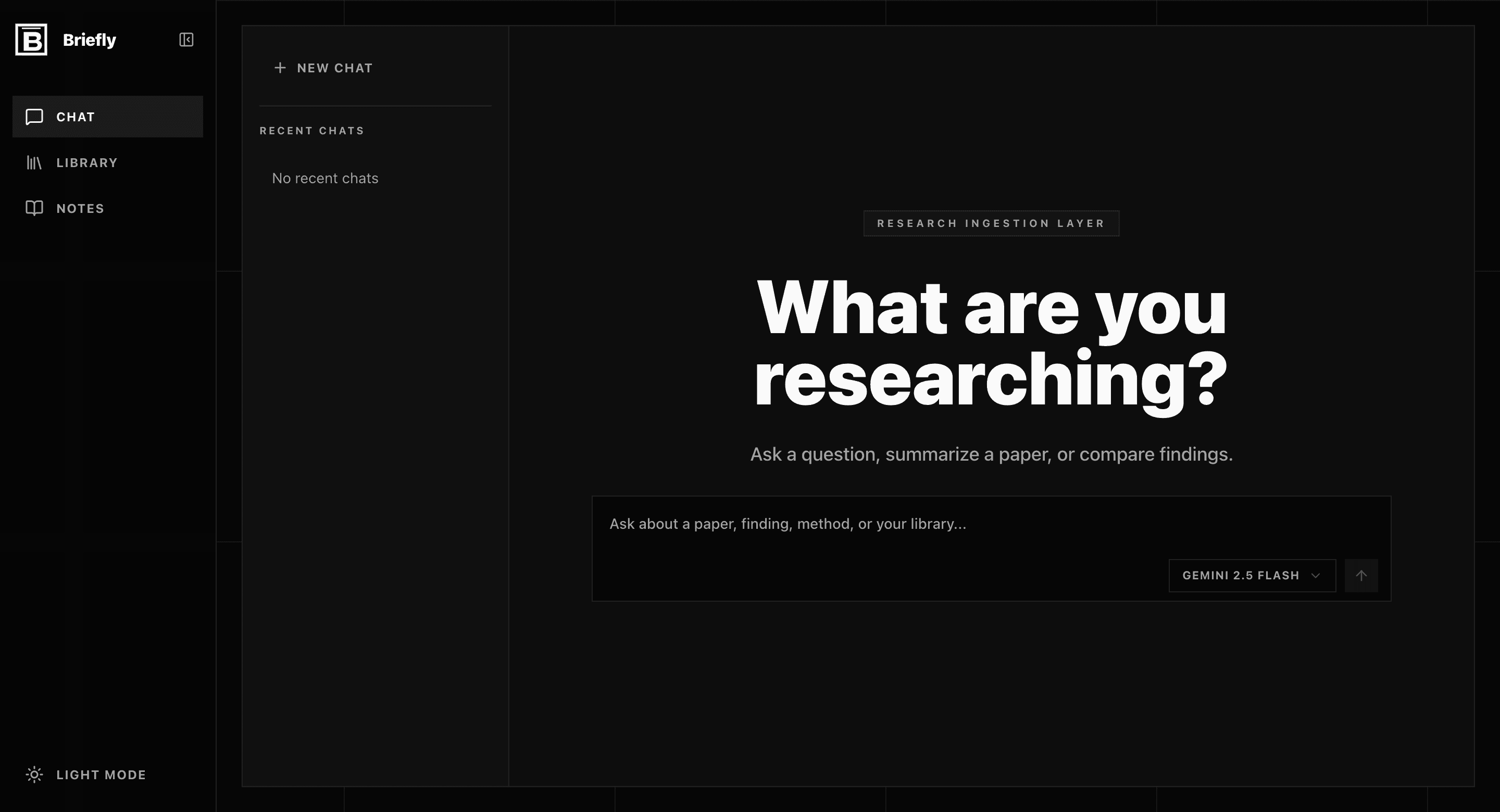Briefly interface